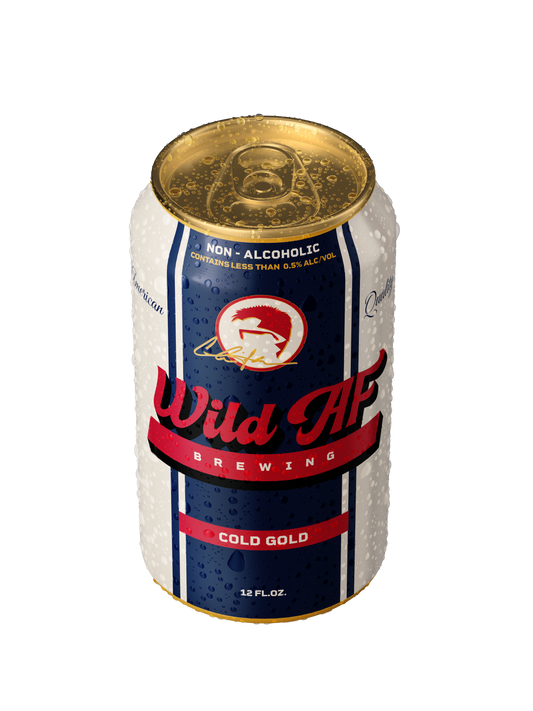 Wild AF Cold Gold Non-Alcoholic Beer